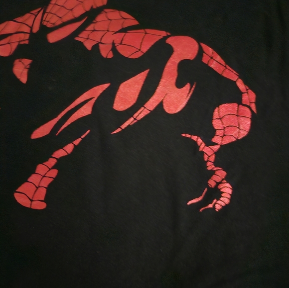 Spiderman Marvel Vintage Six Flags Original XL T shirt Black New Tag - Picture 3 of 8